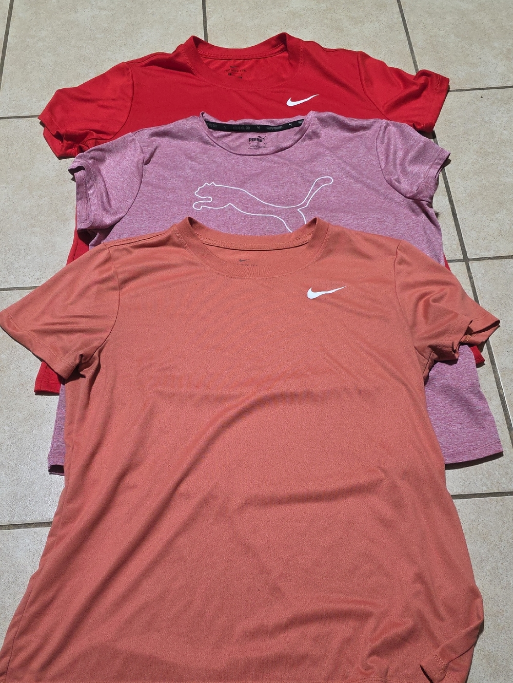 Nike Women's Athletic Tee - Red, Pink, Coral